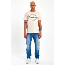 Süperlife Erkek Bisiklet Yaka Standart &regular Fit Tişort SPR22TS110