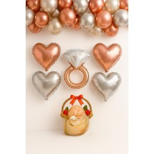 Bride To Be Parti Süsleme Seti Rose Gold & Gümüş