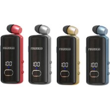 F580 Dijital Göstergeli Makaralı Titreşimli Bluetooth Kulaklık Mavi - MRK7017-6623