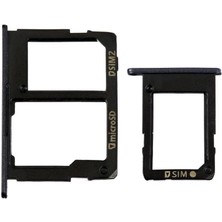 Yedcom SAMSUNG J8 Uyumlu Sim Kart Aparatı Sim Tepsisi Sim Kızağı x SİYAH