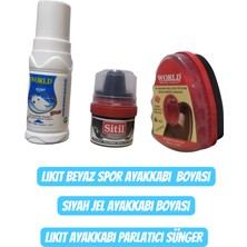Fırsat Trend Ayakkabı Bakım Seti Siyah Ayakkabı Boyası Ayakkabı Parlatıcı Spor Ayakkabı Boyası Beyaz