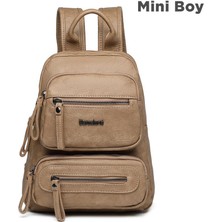 Mini Boy Yıkama Deri Kadın Sırt Çantası 21-K Barcelona 1929