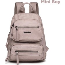 Mini Boy Yıkama Deri Kadın Sırt Çantası 21-K Barcelona 1929