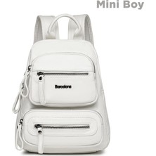 Mini Boy Yıkama Deri Kadın Sırt Çantası 21-K Barcelona 1929