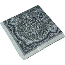 Mısırlı Eşarpları Büyük Boy Etnik Desenli Eşarp 120X120 cm