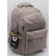 Okul Sırt Çantası Unisex Suya Dayanıklı Kumaş Okul Çantası HRM2500 Vizon