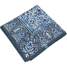 Mısırlı Eşarpları Büyük Boy Etnik Desenli Eşarp 120X120 cm