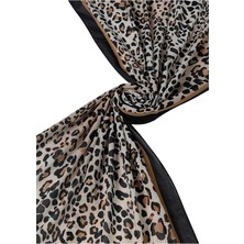 Mısırlı Eşarpları Soft Pamuklu Leopar Desenli Şal 75X190 cm