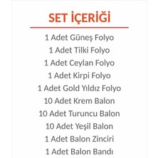 Orman Dostları Doğum Günü Balon Süsleme Seti
