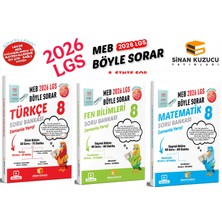Sinan Kuzucu 2026 Lgs 8.sınıf Türkçe Matematik Fen Soru Bankası Seti