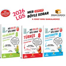 Sinan Kuzucu 2026 Lgs 8.sınıf Türkçe Matematik Fen Soru Bankası Seti