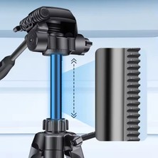 Farway Profesyonel Alüminyum Tripod 360° Ayarlanılabilir Panoramik Başlık Su Terazili Telefon Tutucu 175CM