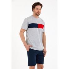 Süperlife Erkek Bisiklet Yaka Regular Fit Garnili  Tişort SPR22TS111