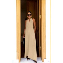 Fy Butik V Yaka Paraşüt Elbise