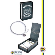 Fenerbahçe Orijinal Lisanslı Fb Kral Zincir Bileklik Hediyelik Ahşap Kutulu