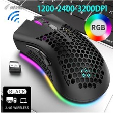 2.4g Kablosuz Wireless Sessiz Şarj Edilebilir Mause. Mini Ergonomik LED Aydınlatmalı