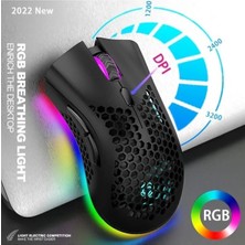 2.4g Kablosuz Wireless Sessiz Şarj Edilebilir Mause. Mini Ergonomik LED Aydınlatmalı