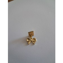 Badelis Çelik Gold Fiyonk Model Charm