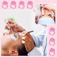 Ipek Kirpik Volume Yapıştırıcı Yüzüğü Nail Art Yüzük 100LÜ