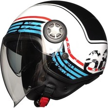 Free M Fr 612 Yarım Kask Parlak Retro