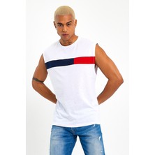 Süperlife Erkek Bisiklet Yaka Regular Fit Garnili Tişort SPR23AT346