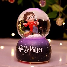 Keyfim Shop Orta Boy Işıklı Müzikli Kar Küresi Harry Potter Temalı Dekoratif Tasarım