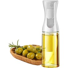 Lüks Cam Sprey Yağdanlık Airfryer,fırın Püskürtücü Yağlık Fısfıs Püskürtmeli Siyah ve Beyaz Renk