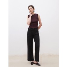 Wideleg Kadın Jean Pantolon  (S5)