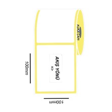 100X100 Kuşe Etiket