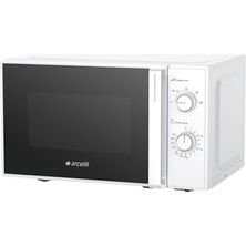 Arçelik Md 201 B Beyaz Mikrodalga Fırın 700 W 20 L Elektronik Kontrol Paneli ile Hızlı Pişirme