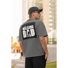 Zuno Erkek Oversize The Walking Dad Baskılı Tshirt