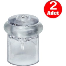 Şeffaf Yer Kapı Stoperi Çarpma Duvar Koruyucu Durdurucu Tampon - 2 Adet