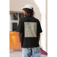 Zuno Erkek Oversize Jardin Vintage Baskılı Tshirt