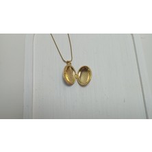 Açılır Kapanır Çelik Vintage Kolye