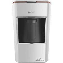 Arçelik K 3300 Mini Telve Beyaz Türk Kahve Makinesi Şık Tasarım ve Kullanım Kolaylığı
