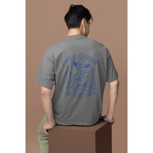 Zuno Erkek Oversize Silly Goose Baskılı Tshirt