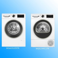 2'li Set WQG244C1TR Kurutma Makinesi - WGA252Z0TR Çamaşır Makinesi