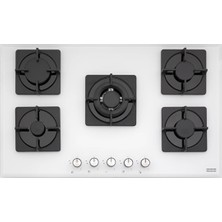 , 5 Gözlü, Cam Ocak, Beyaz Renk, 90 Cm, Fhns 905 4g Tc Wh C
