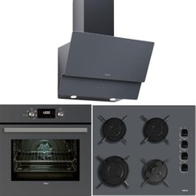 Ankastre Set Gri ( Hak 625 St-Atv 60 Pro St -Gbe 64002 Kbc St )