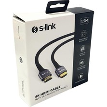 4K 1.5mt HDMI Kablo V2.0 60hz SLX-HD4K015
