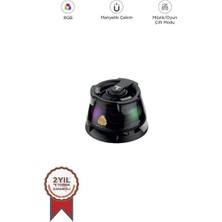 Belirtilmemiş Torima D39 Siyah Manyetik Rgb Işıklı 5.3  Telefon Tutucu Mini Bluetooth Hoparlör Speaker