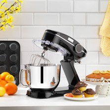 Schafer Neocast Siyah Dijital Döküm Stand Mikser 1800 W Güçlü 6L Paslanmaz Çelik Karıştırma Haznesi