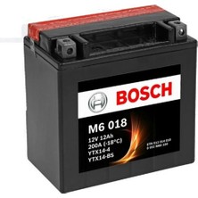 Bosch M6018 12V 12AH Agm YTX14-BS Yedek Besleme Aküsü