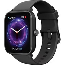 Tempus 46MM Tft Ekranlı Dikdörtgen Kasa Akıllı Saat Siyah