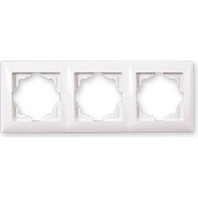 Visage Beyaz Üçlü Çerçeve