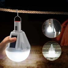 Solar LED Güneş Enerjili Şarjlı Bahçe Kamp Uzaktan Kumandalı Işık