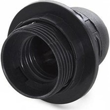 10 Adet E27 Avize Duyu Italyan Duy Siyah Renk