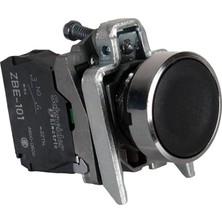 22MM 1na Metal Siyah Yaylı Buton - XB4BA21