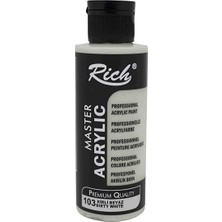 Rich Master Akrilik Boya Kirli Beyaz 120 ml Su Bazlı Çok Yönlü Kullanım İçin Özel Formül