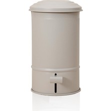 Stripe Mutfak ve Banyo Çöp Kovası Bej 5 Lt